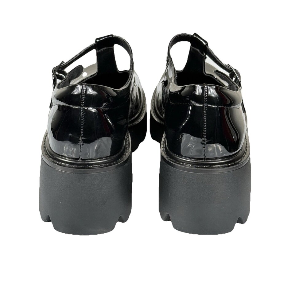 Dream Pairs Chunky Platform Mary Jane Shoes Black Patent Lug Sole 8.5 - Picture 5 of 12